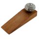 White Crackle Wheel Ceramic Wooden Door Stopper